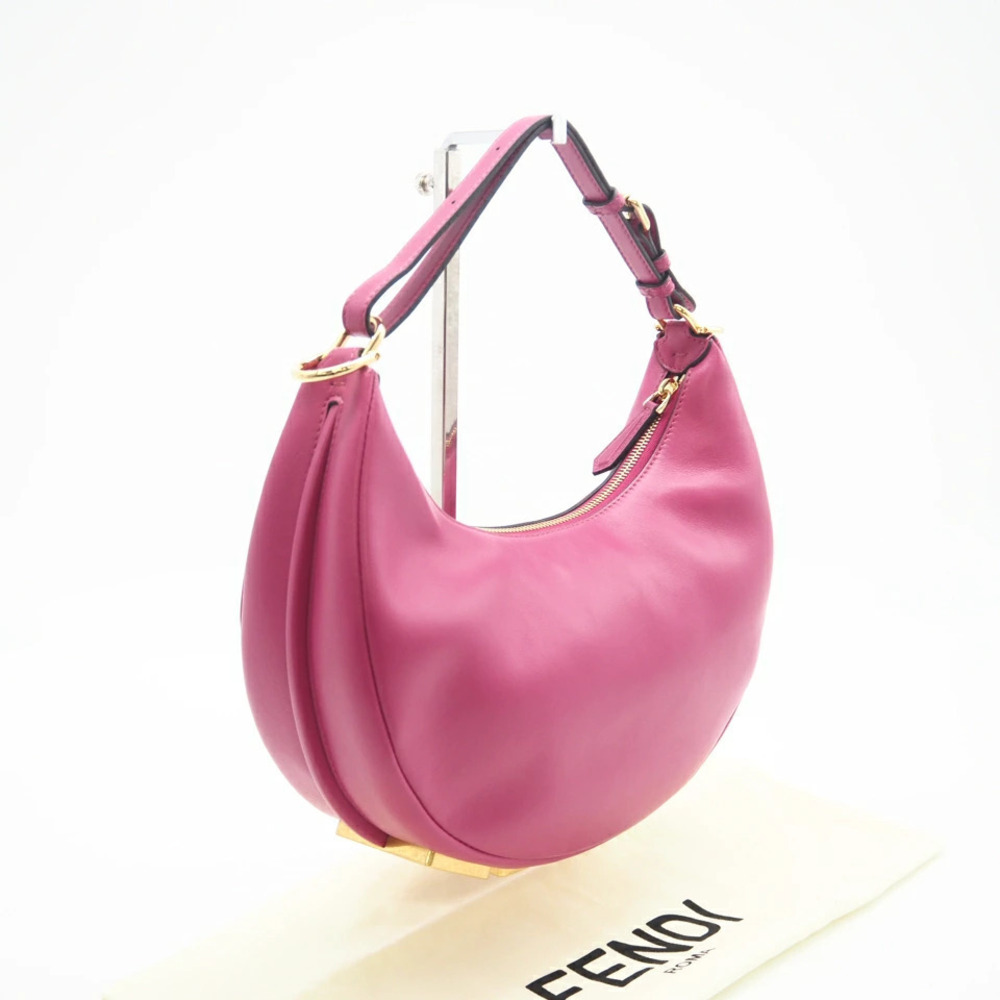Fendi Leather Fendi Graphy Handbag Pink